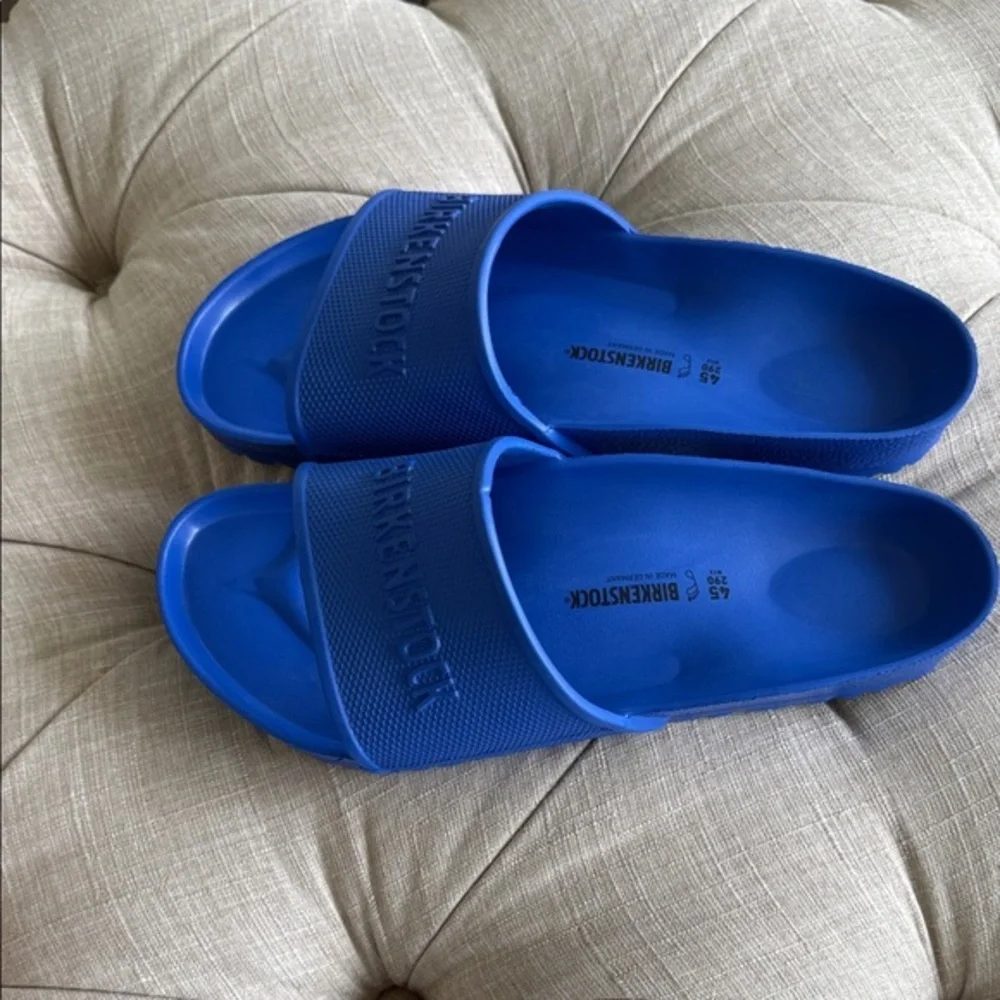 New Not Tags Birkenstock Royal Blue Slide Sandals